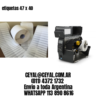 etiquetas 47 x 40