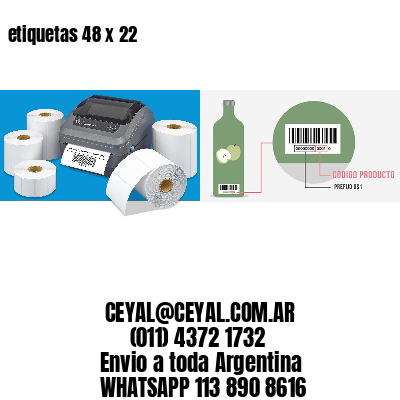 etiquetas 48 x 22