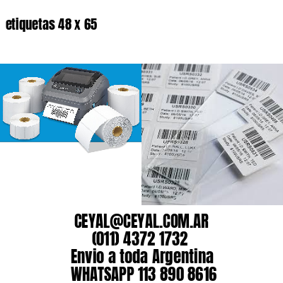 etiquetas 48 x 65