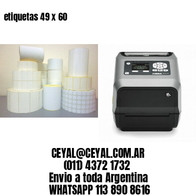 etiquetas 49 x 60