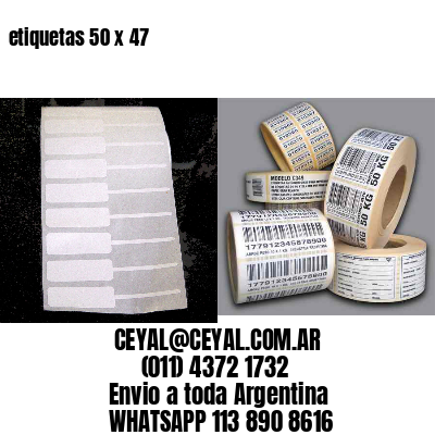 etiquetas 50 x 47