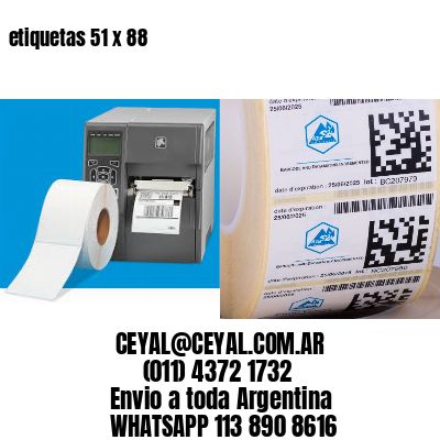 etiquetas 51 x 88