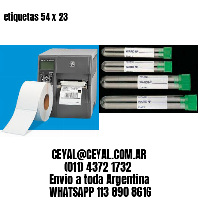 etiquetas 54 x 23