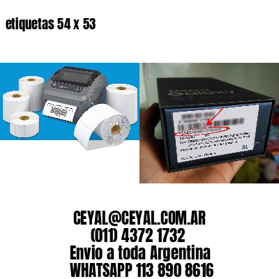 etiquetas 54 x 53