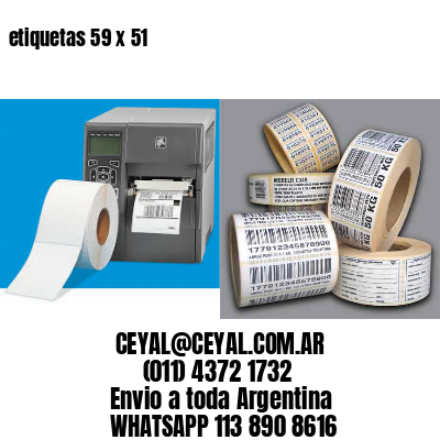 etiquetas 59 x 51
