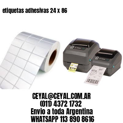 etiquetas adhesivas 24 x 86