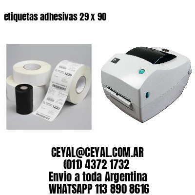 etiquetas adhesivas 29 x 90