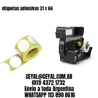 etiquetas adhesivas 31 x 66