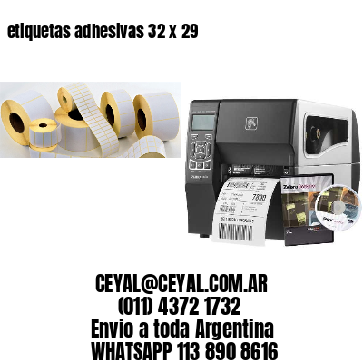 etiquetas adhesivas 32 x 29