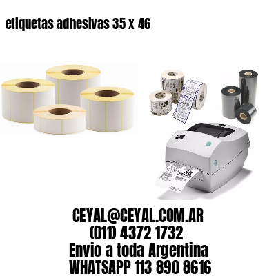 etiquetas adhesivas 35 x 46