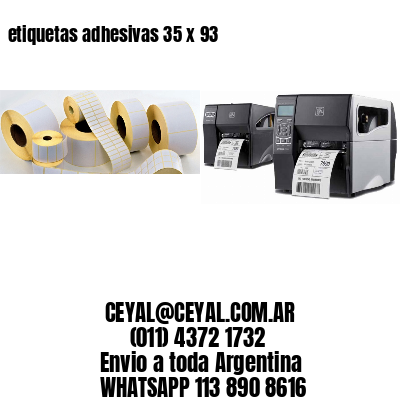 etiquetas adhesivas 35 x 93
