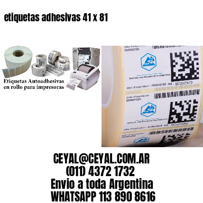 etiquetas adhesivas 41 x 81