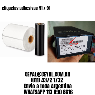 etiquetas adhesivas 41 x 91