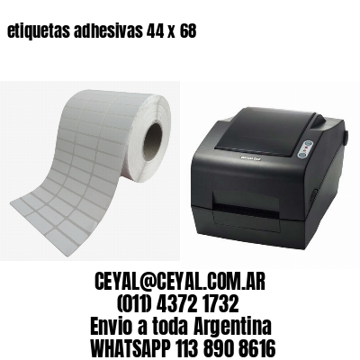 etiquetas adhesivas 44 x 68