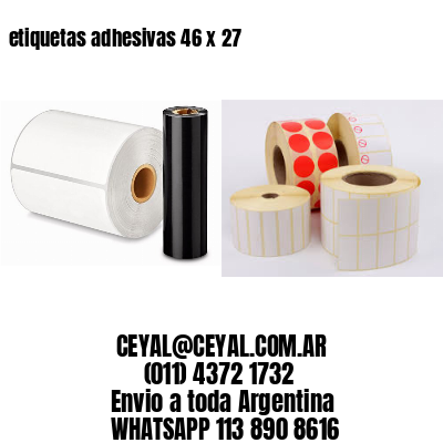 etiquetas adhesivas 46 x 27
