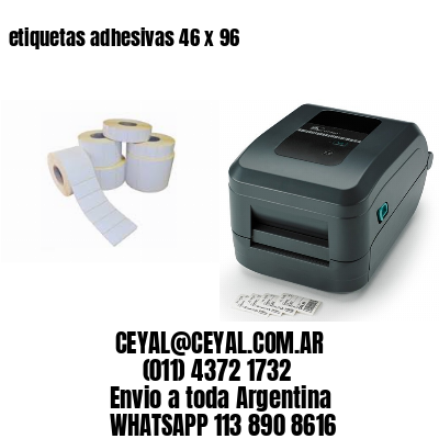 etiquetas adhesivas 46 x 96