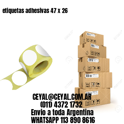 etiquetas adhesivas 47 x 26