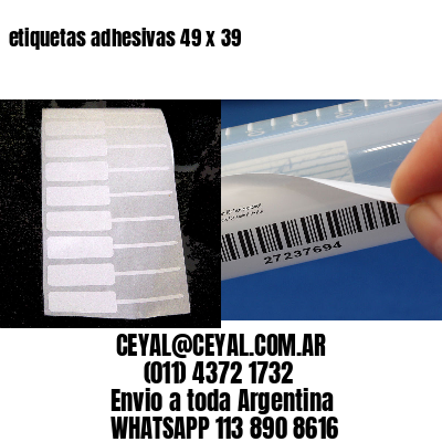 etiquetas adhesivas 49 x 39