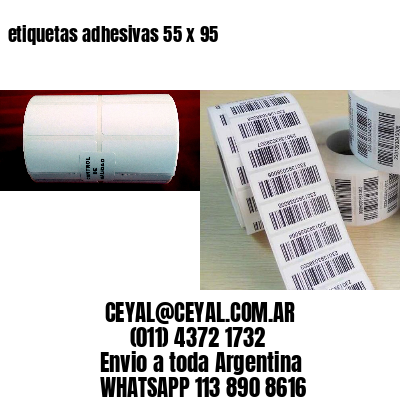 etiquetas adhesivas 55 x 95