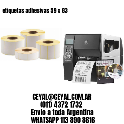 etiquetas adhesivas 59 x 83