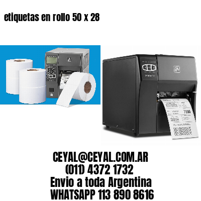 etiquetas en rollo 50 x 28