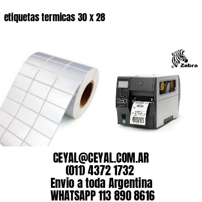 etiquetas termicas 30 x 28