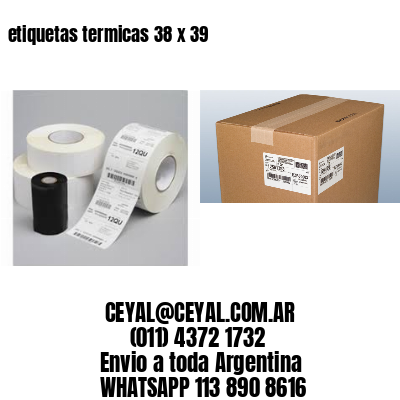 etiquetas termicas 38 x 39