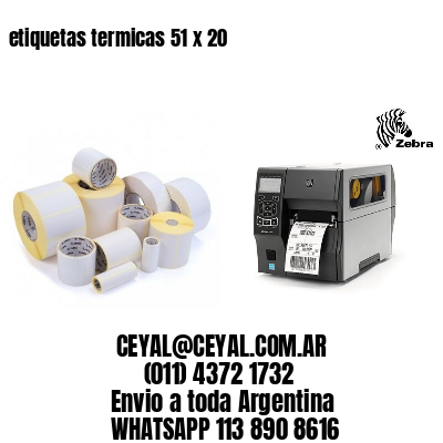 etiquetas termicas 51 x 20