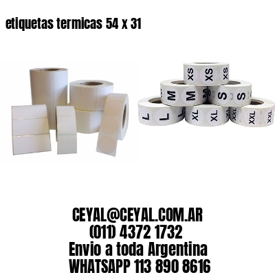 etiquetas termicas 54 x 31