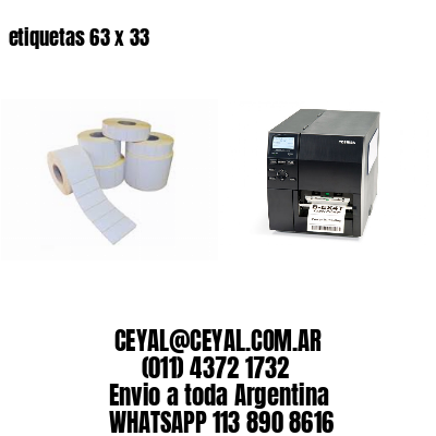 etiquetas 63 x 33