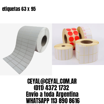 etiquetas 63 x 95