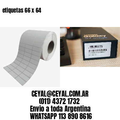 etiquetas 66 x 64