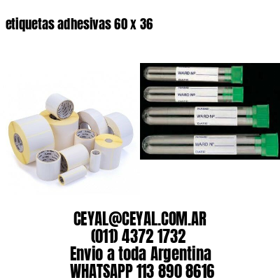 etiquetas adhesivas 60 x 36