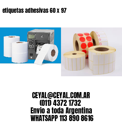 etiquetas adhesivas 60 x 97