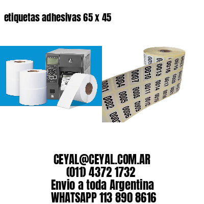 etiquetas adhesivas 65 x 45