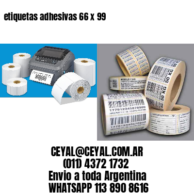 etiquetas adhesivas 66 x 99