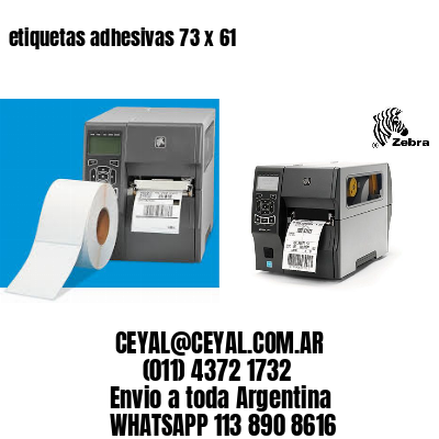 etiquetas adhesivas 73 x 61