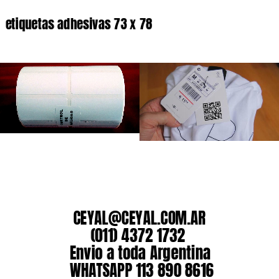 etiquetas adhesivas 73 x 78