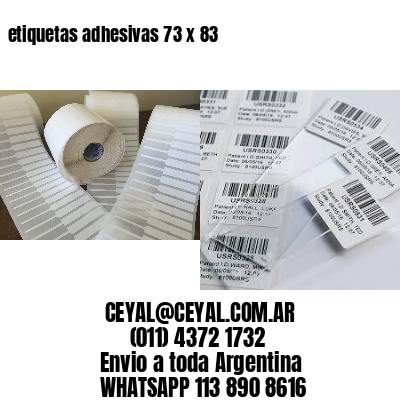 etiquetas adhesivas 73 x 83