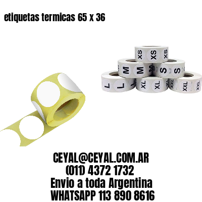 etiquetas termicas 65 x 36