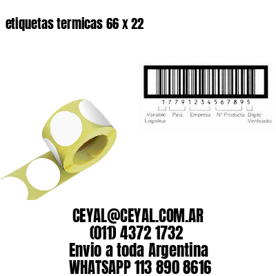 etiquetas termicas 66 x 22