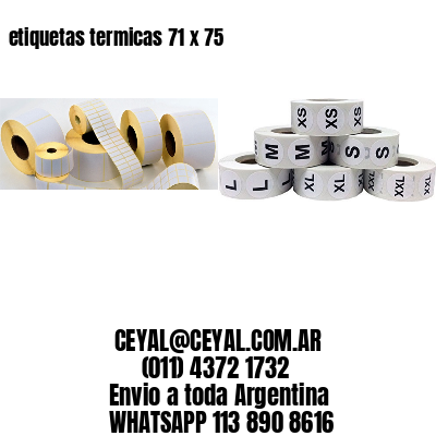 etiquetas termicas 71 x 75