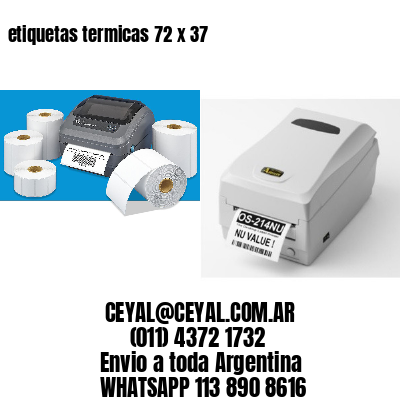 etiquetas termicas 72 x 37