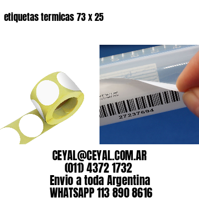 etiquetas termicas 73 x 25