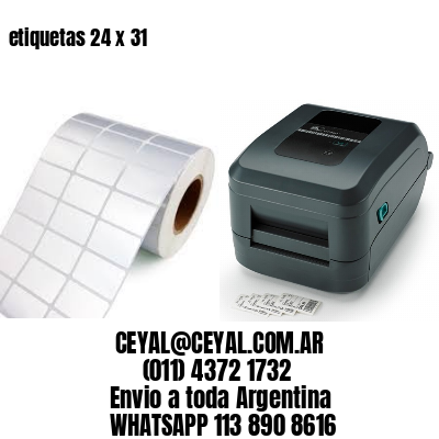 etiquetas 24 x 31