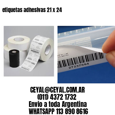 etiquetas adhesivas 21 x 24