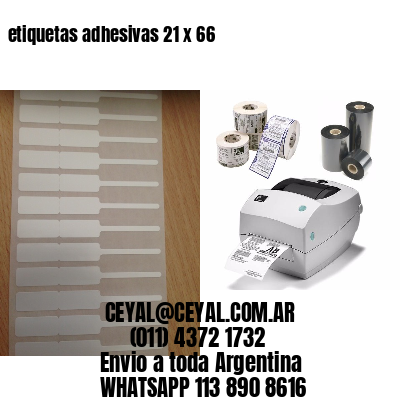 etiquetas adhesivas 21 x 66
