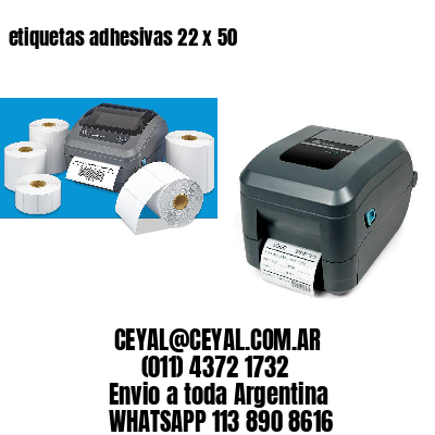 etiquetas adhesivas 22 x 50