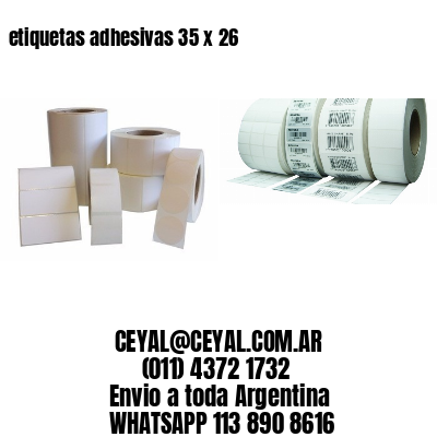 etiquetas adhesivas 35 x 26