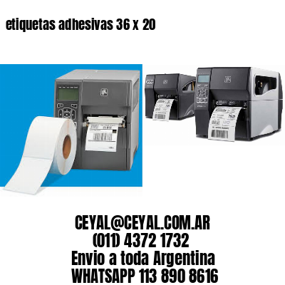 etiquetas adhesivas 36 x 20